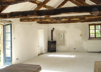 France Fortified Farm House: Annexe inside with wood oven