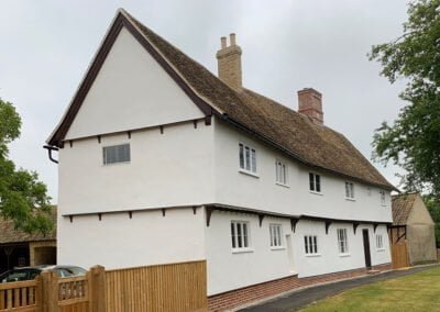 Circa 1547 Tudor Timber Frame House Front - After