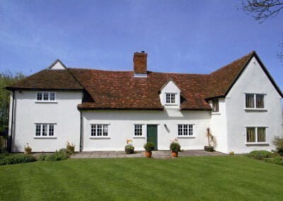 Elizabethen Medieval Timber Frame House Front with Extension