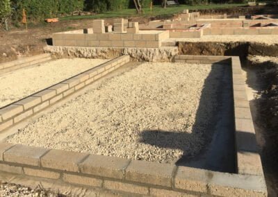 New Timber Frame -Foundations are layed