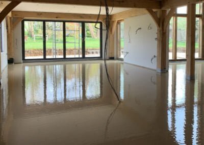 New Timber Frame - Flooring screed
