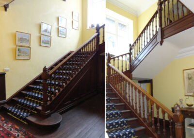 Victorian Country Home Staircase After