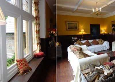 Victorian Country Home Window and Sittingroom After